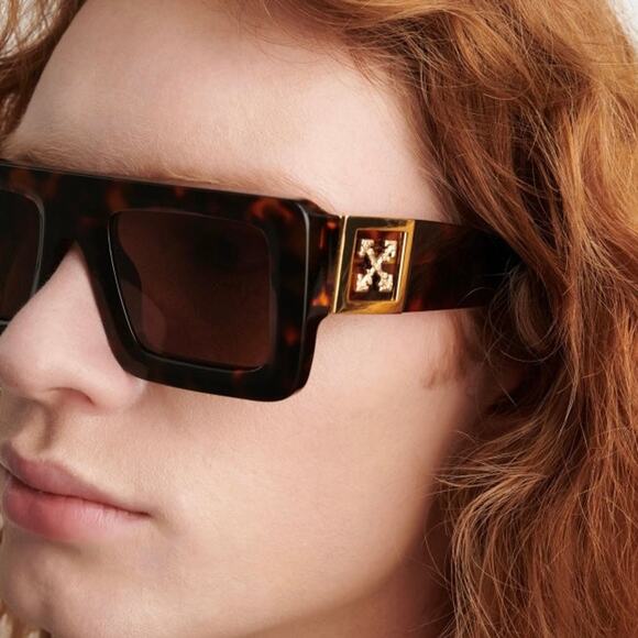 New, OFF-WHITE Sunglasses Leonardo OERI049 6064 Authentic - Picture 1 of 13